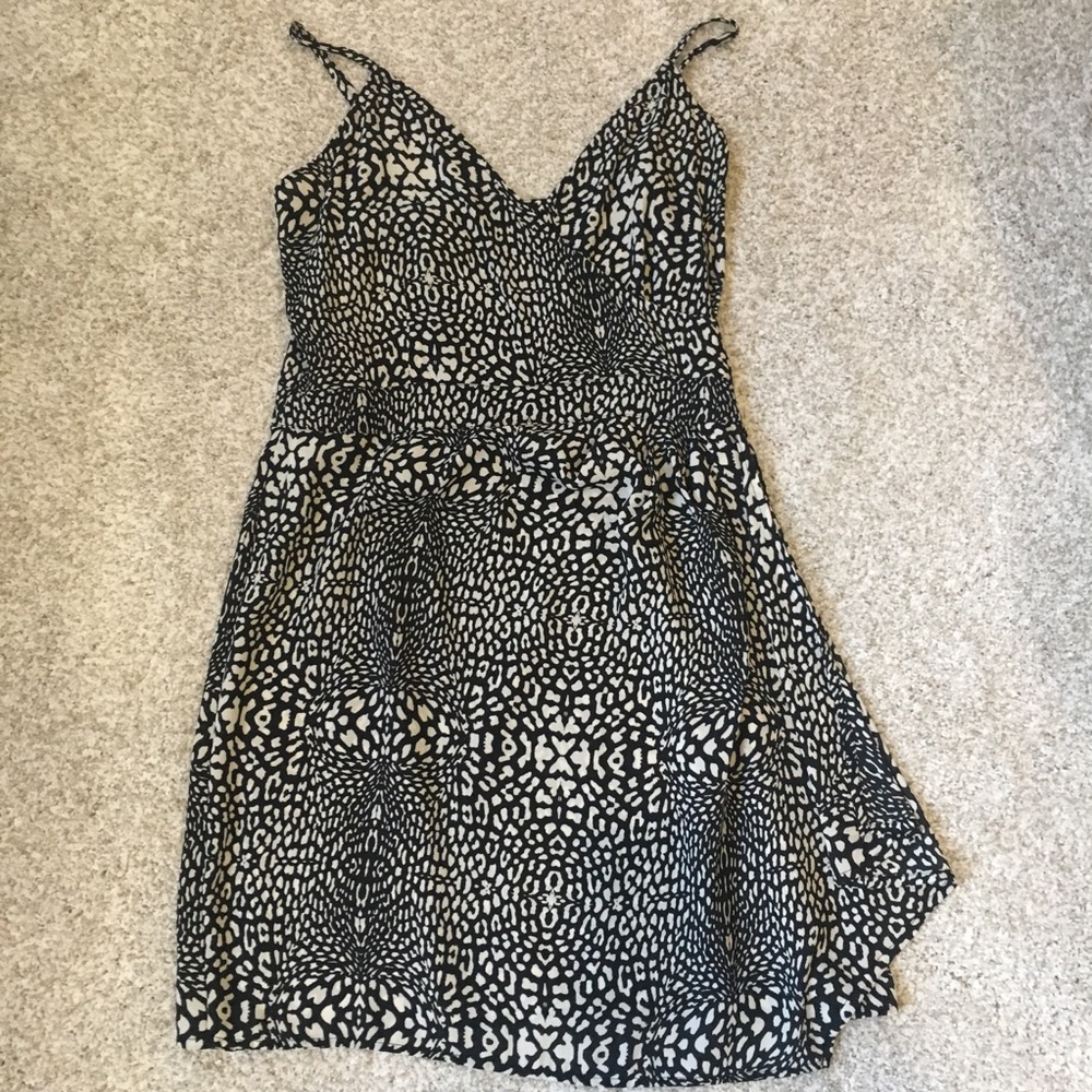 Aqua Black & Ivory Dress